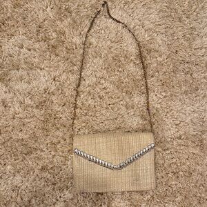 Aldo Cream Textured Crossbody Bag